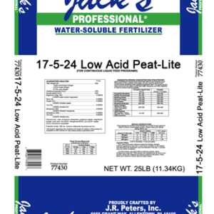 Jack's Professional Pro Low Acid Peat-Lite 17-5-24