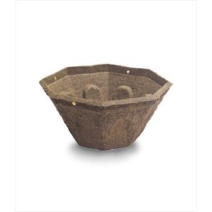 13" WaterSaver WaxTough Octagonal Hanging Basket